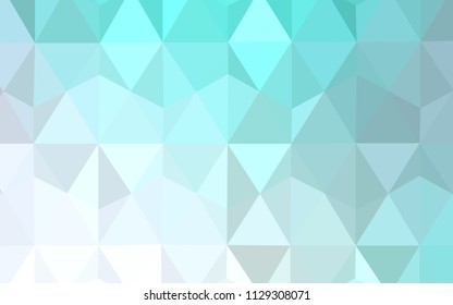 Light BLUE vector shining triangular layout. Modern abstract illustration with triangles. New template for your brand book.