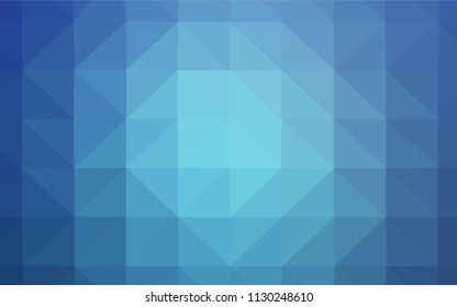 Light BLUE vector shining triangular layout. A completely new color illustration in a polygonal style. Polygonal design for your web site.