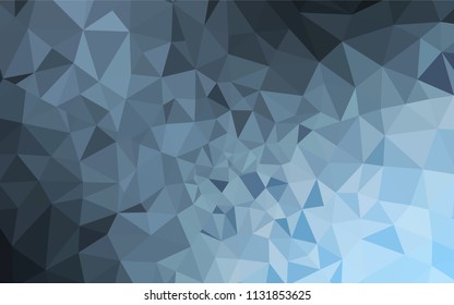 Light BLUE vector shining triangular backdrop. Polygonal abstract illustration with gradient. Textured pattern for your backgrounds.