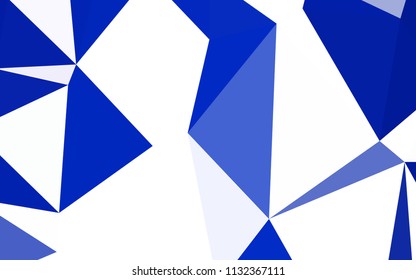 Light BLUE vector shining triangular layout. Creative geometric illustration in Origami style with gradient. Textured pattern for your backgrounds.
