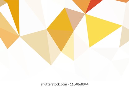 Light BLUE vector shining triangular cover. Geometric illustration in Origami style with gradient.  Brand new style for your business design.