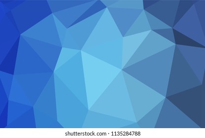 Light BLUE vector shining triangular layout. Elegant bright polygonal illustration with gradient. Template for cell phone's backgrounds.