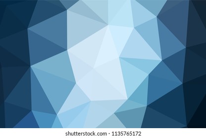 Light BLUE vector shining triangular backdrop. Colorful illustration in abstract style with triangles. Polygonal design for your web site.
