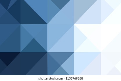 Light BLUE vector shining triangular cover. Shining colored illustration in a new style. Triangular pattern for your business design.