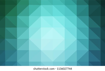 Light BLUE vector shining triangular backdrop. Glitter abstract illustration with an elegant triangles. Best triangular design for your business.