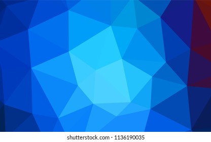 Light BLUE vector shining triangular layout. Glitter abstract illustration with an elegant triangles. Textured pattern for your backgrounds.