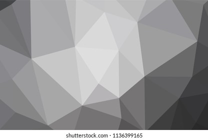 Light BLUE vector shining triangular backdrop. Shining colorful illustration with triangles. Pattern for a brand book's backdrop.