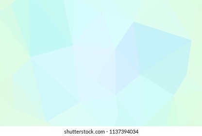 Light BLUE vector shining triangular layout. Elegant bright polygonal illustration with gradient. Brand new design for your business.