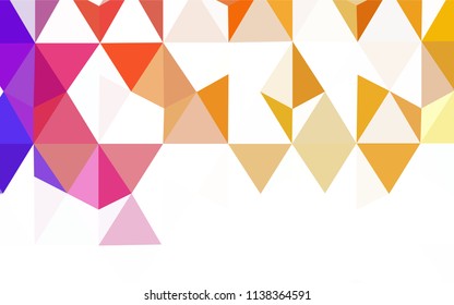 Light BLUE vector shining triangular backdrop. Glitter abstract illustration with an elegant triangles. Textured pattern for your backgrounds.