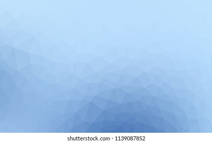 Light BLUE vector shining triangular backdrop. Colorful illustration in abstract style with triangles. Template for cell phone's backgrounds.