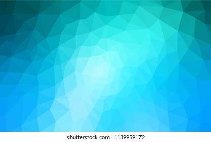 Light BLUE vector shining triangular backdrop. Colorful abstract illustration with triangles. Pattern for a brand book's backdrop.