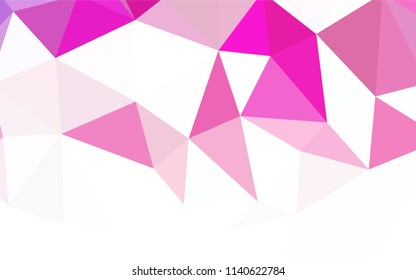 Light BLUE vector shining triangular layout. A sample with polygonal shapes. Brand new design for your business.
