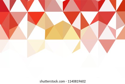 Light BLUE vector shining triangular layout. Elegant bright polygonal illustration with gradient. A completely new design for your leaflet.
