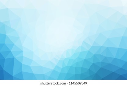Light BLUE vector shining triangular cover. Glitter abstract illustration with an elegant triangles. Textured pattern for your backgrounds.