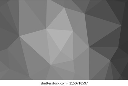 Light BLUE vector shining triangular cover. Shining polygonal illustration, which consist of triangles. Pattern for a brand book's backdrop.