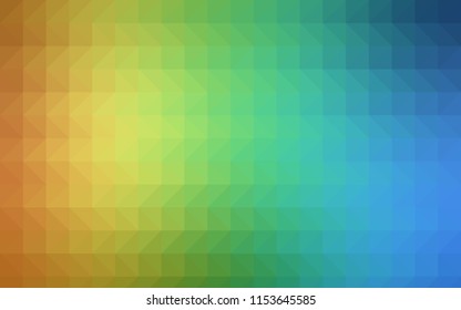 Light BLUE vector shining triangular background. Shining colored illustration in a brand-new style. A new texture for your design.
