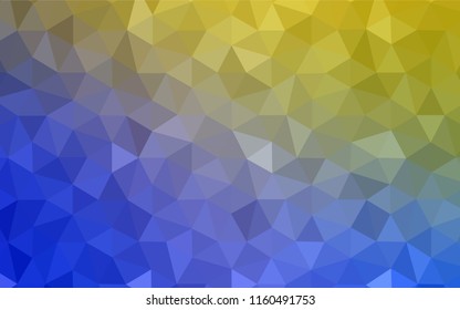 Light BLUE vector shining triangular backdrop. Colorful illustration in abstract style with triangles. Best triangular design for your business.