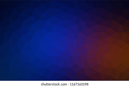 Light BLUE vector shining triangular backdrop. Creative geometric illustration in Origami style with gradient. Polygonal design for your web site.