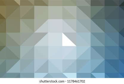 Light BLUE vector shining triangular layout. A completely new color illustration in a polygonal style. A new texture for your web site.