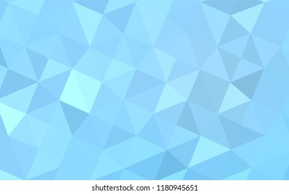 Light BLUE vector shining triangular cover. Modern geometrical abstract illustration with gradient. The template for cell phone's backgrounds.
