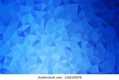 Light BLUE vector shining triangular backdrop. Colorful illustration in abstract style with triangles. Polygonal design for your web site.
