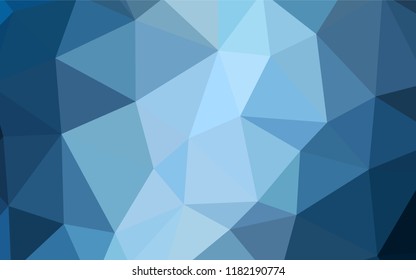 Light BLUE vector shining triangular layout. Creative geometric illustration in Origami style with gradient. Textured pattern for your backgrounds.