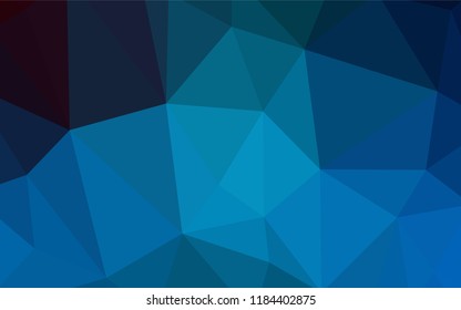 Light BLUE vector shining triangular layout. Colorful abstract illustration with triangles. A completely new design for your leaflet.