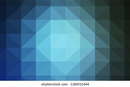 Light BLUE vector shining triangular layout. Glitter abstract illustration with an elegant triangles. A completely new design for your leaflet.