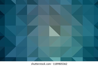 Light BLUE vector shining triangular cover. Modern abstract illustration with triangles. Brand new style for your business design.