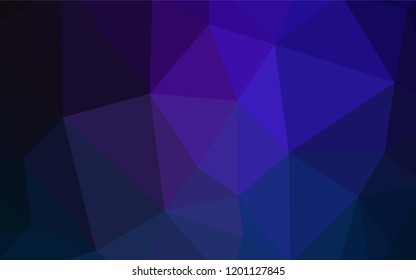 Light BLUE vector shining triangular layout. Creative geometric illustration in Origami style with gradient. Triangular pattern for your design.