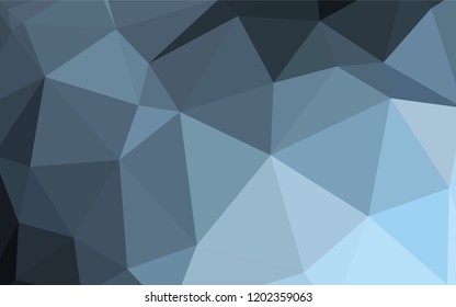Light BLUE vector shining triangular layout. A sample with polygonal shapes. Polygonal design for your web site.