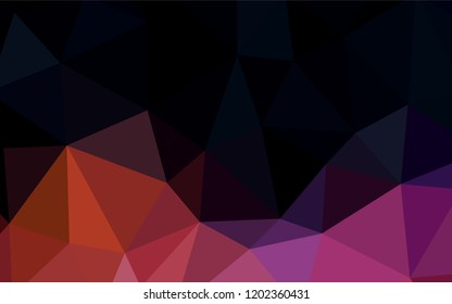 Light BLUE vector shining triangular backdrop. Colorful abstract illustration with triangles. Template for cell phone's backgrounds.
