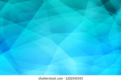 Light BLUE vector shining triangular layout. Glitter abstract illustration with an elegant triangles. Pattern for a brand book's backdrop.
