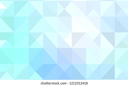 Light BLUE vector shining triangular layout. Polygonal abstract illustration with gradient. A new texture for your web site.