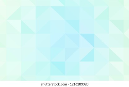 Light BLUE vector shining triangular cover. Polygonal abstract illustration with gradient. Pattern for a brand book's backdrop.
