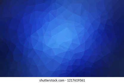 Light BLUE vector shining triangular layout. Colorful abstract illustration with triangles. Template for cell phone's backgrounds.