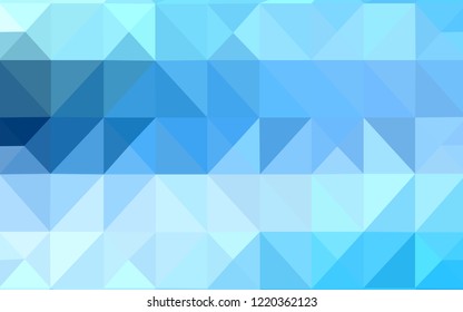 Light BLUE vector shining triangular backdrop. Modern abstract illustration with triangles. Textured pattern can be used as a background.