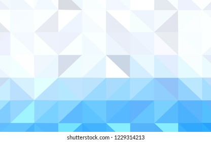 Light BLUE vector shining triangular layout. Colorful illustration in abstract style with triangles. Brand new design for your business.