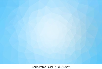 Light BLUE vector shining triangular layout. A completely new color illustration in a polygonal style. New template for your brand book.