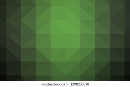 Light BLUE vector shining triangular cover. Creative illustration in halftone style with triangles. Pattern for a brand book's backdrop.