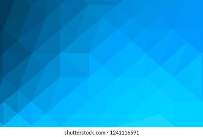 Light BLUE vector shining triangular template. A completely new color illustration in a vague style. Completely new template for your business design.
