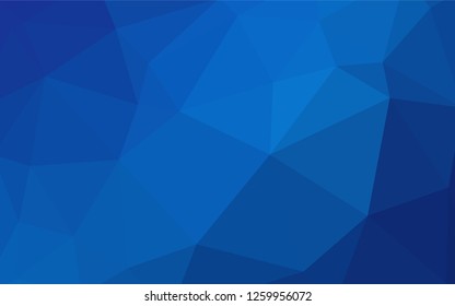 Light BLUE vector shining triangular backdrop. Creative geometric illustration in Origami style with gradient. Brand new design for your business.