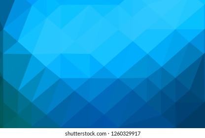 Light BLUE vector shining triangular template. Colorful abstract illustration with gradient. Completely new template for your business design.