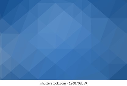 Light BLUE vector shining triangular pattern. An elegant bright illustration with gradient. Triangular pattern for your business design.