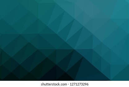 Light BLUE vector shining triangular background. A vague abstract illustration with gradient. New texture for your design.
