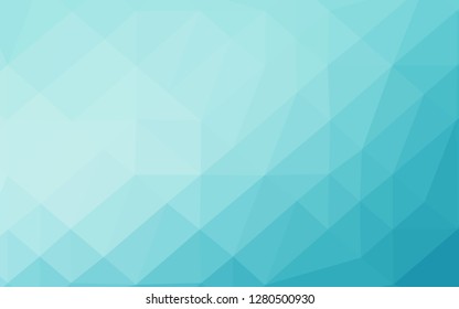 Light BLUE vector shining triangular pattern. Colorful abstract illustration with gradient. Brand new design for your business.