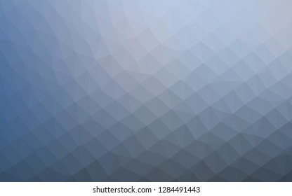 Light BLUE vector shining triangular template. Shining illustration, which consist of triangles. Completely new template for your business design.