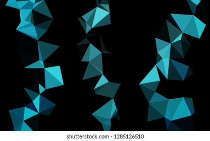 Light BLUE vector shining triangular background. Colorful abstract illustration with gradient. Brand new design for your business.