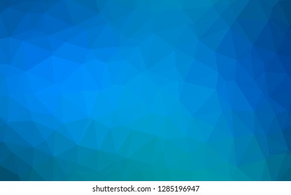 Light BLUE vector shining triangular background. Shining colored illustration in a Brand new style. Brand new style for your business design.