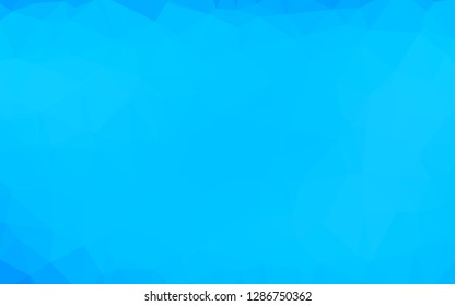 Light BLUE vector shining triangular pattern. Modern geometrical abstract illustration with gradient. Template for your brand book.
